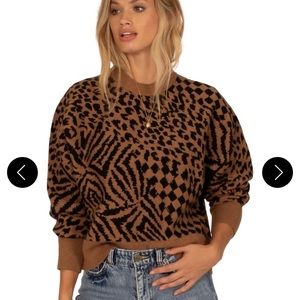 Leopard Sweater Amuse Society